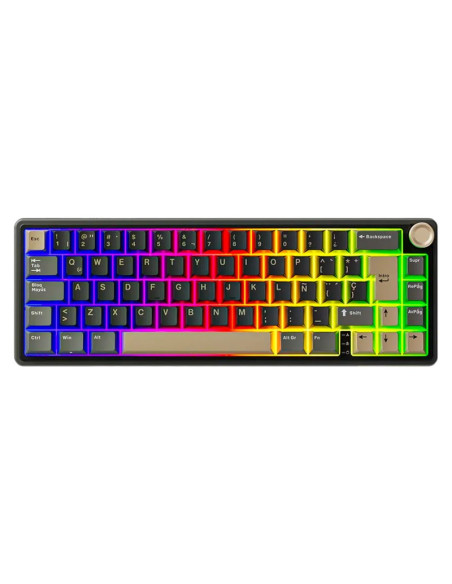 TECLADO GAMER ROYAL KLUDGE ( RK R65 PHANTOM ) CHARTREUSE SWITCH | USB | LED-RGB
