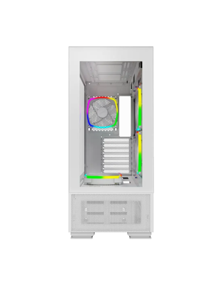 CASE MONTECH SKY TWO WHITE ( SKY TWO-W ) S/ FUENTE | VIDRIO TEMPLADO | LED-ARGB