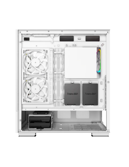 CASE MONTECH SKY TWO WHITE ( SKY TWO-W ) S/ FUENTE | VIDRIO TEMPLADO | LED-ARGB