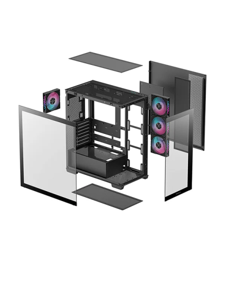 CASE DEEPCOOL CG580 4F (R-CG580-BKADA4-G-1) USB 3.0| S/FUENTE| VIDRIO TEMPLADO| 4 ARGB