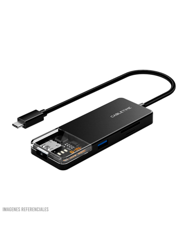 HUB CABLETIME CB04B 6EN1 (CT-HUBT4-PB) USB-C