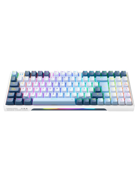 TECLADO GAMER MACHENIKE K500 PRO RGB SWITCH MARRON (K500 PRO-B94W) WHITE|USB-BLUETOOTH-WIRELESS