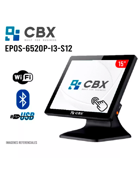 ALL IN ONE CBX INTEL I3-12GEN 16GB DDR4 256GB SSD 15" (EPOS-6520P-I3-S12)