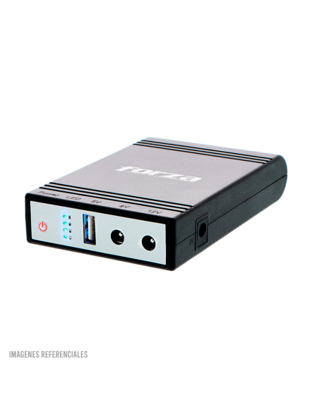 MINI UPS PORTATIL FORZA ( DC-140USB ) 24W | 5V USB | 9V - 12VCC | CONECTORES Y CABLES INTERCAMBIABLES