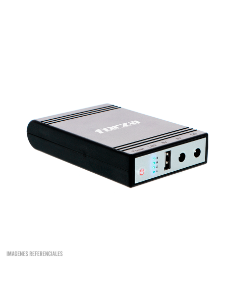 MINI UPS PORTATIL FORZA ( DC-140USB ) 24W | 5V USB | 9V - 12VCC | CONECTORES Y CABLES INTERCAMBIABLES
