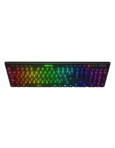 TECLADO GAMER REDRAGON HORUS-FS ( K619-RGB SP ) LED RGB | USB TYPE-C | SWITCH RED | BLACK