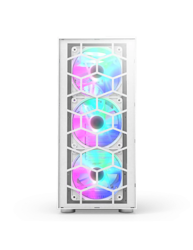 CASE MONTECH X3 GLASS WHITE  S/FUENTE|VIDRIO...