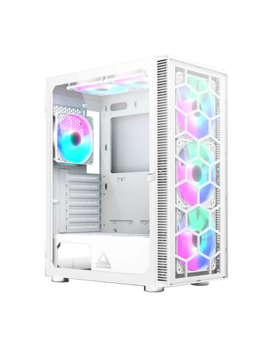 CASE MONTECH X3 GLASS WHITE  S/FUENTE|VIDRIO...