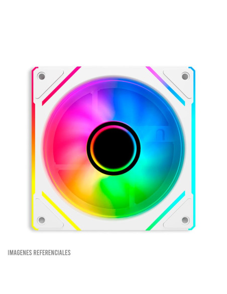COOLER CASE ANTRYX INFINITY FAN IF-120 WHITE 120MM ARGB PACK 3 EN 1 ( AAK-IF120WX3C )