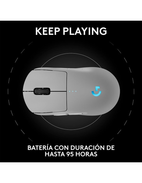 MOUSE GAMER LOGITECH G PRO 2 LIGHTSPEED ( 910-007301) WIRELESS | WHITE| HERO 2 | LED-RGB