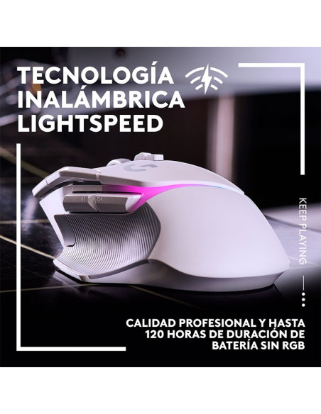 MOUSE LOGITECH G502 X PLUS ( 910-006170 ) WHITE | LIGHTSPEED | HERO 25K | LED-RGB